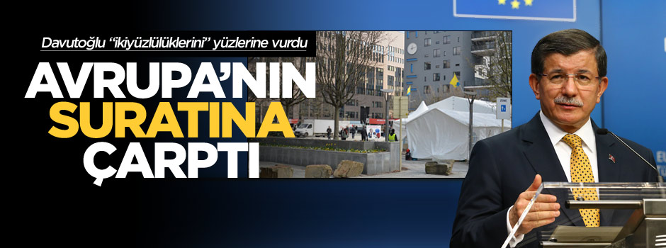 Başbakan Davutoğlu'dan PKK çadırına sert tepki