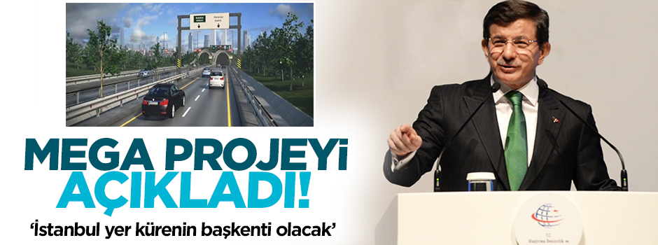 Başbakan Davutoğlu'ndan 3. tüp geçit açıklaması