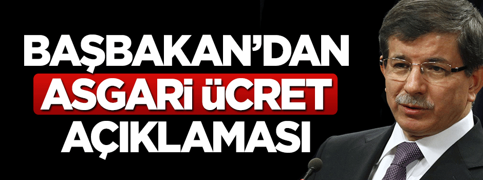 Başbakan Davutoğlu'ndan binlerce işçiye müjde