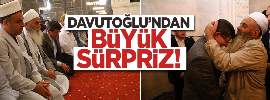 Başbakan Davutoğlu'ndan Diyarbakır sürprizi