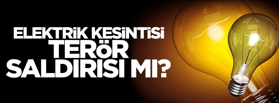 Başbakan Davutoğlu'ndan elektrik kesintisi açıklaması