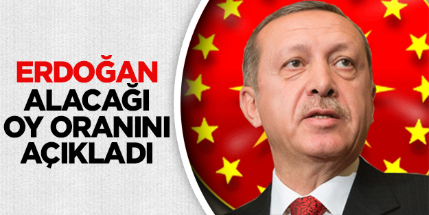  Başbakan Erdoğan oy oranını açıkladı