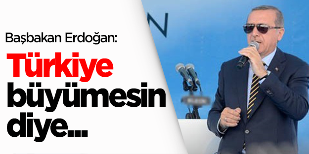 Başbakan Erdoğan: Türkiye büyümesin diye her yola başvurdular