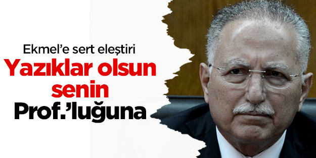 Başbakan Erdoğan: Yazıklar olsun senin Prof.'luğuna