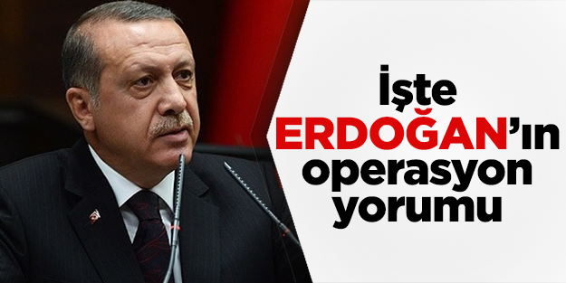 Başbakan Erdoğan'dan operasyon açıklaması