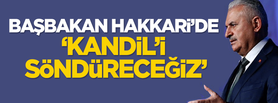 Başbakan Hakkari'de: Kandil'i söndüreceğiz!
