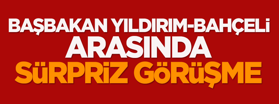 Başbakan Yıldırım-Bahçeli arasında sürpriz görüşme