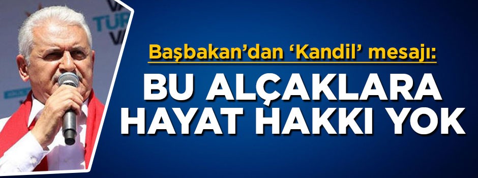 Başbakan Yıldırım: Bu alçaklara hayat hakkı yok