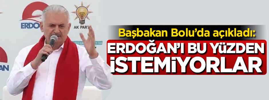 Başbakan Yıldırım: Erdoğan'ı bu yüzden istemiyorlar
