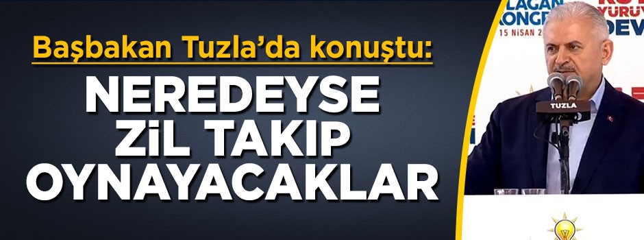 Başbakan Yıldırım: Neredeyse zil takıp oynayacaklar