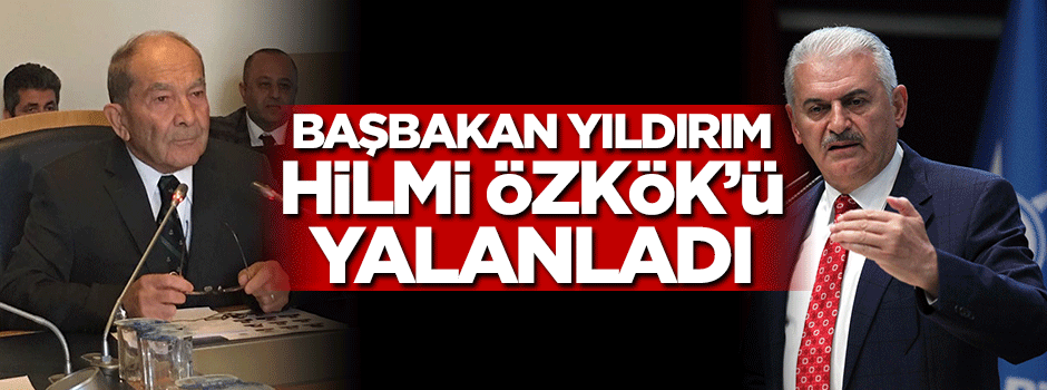Başbakan Yıldırım Özkök'ü yalanladı!