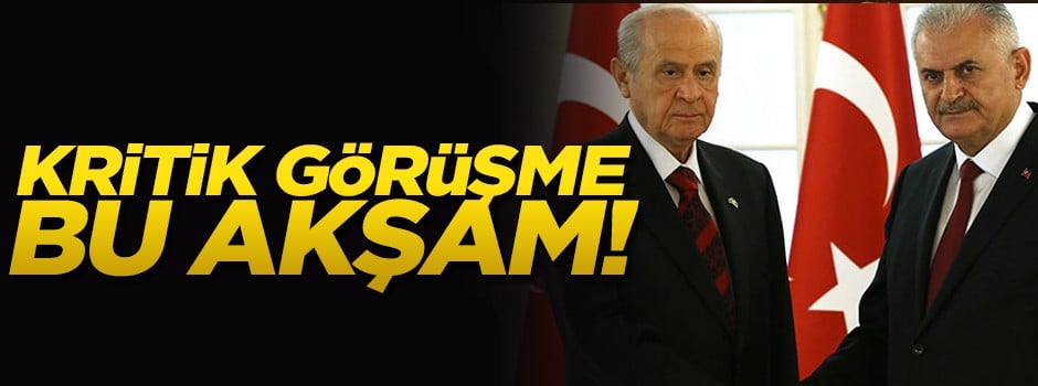 Başbakan Yıldırım ve Bahçeli bu akşam görüşecek