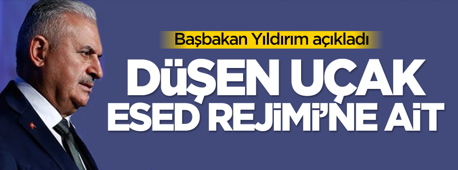 Başbakan Yıldırım'dan düşen uçakla ilgili ilk açıklama