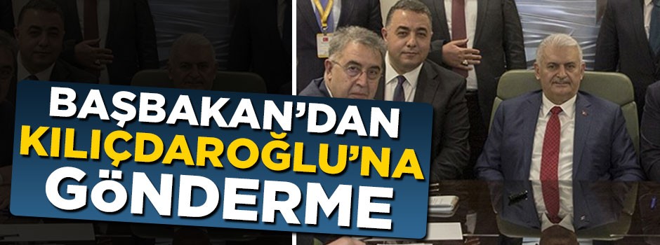 Başbakan Yıldırım'dan Kılıçdaroğlu'na gönderme