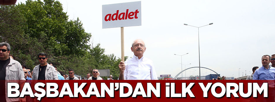 Başbakan Yıldırım'dan Kılıçdaroğlu'nun yürüyüşüne ilk yorum