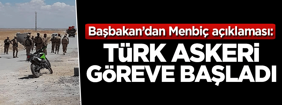 Başbakan Yıldırım'dan Menbiç açıklaması