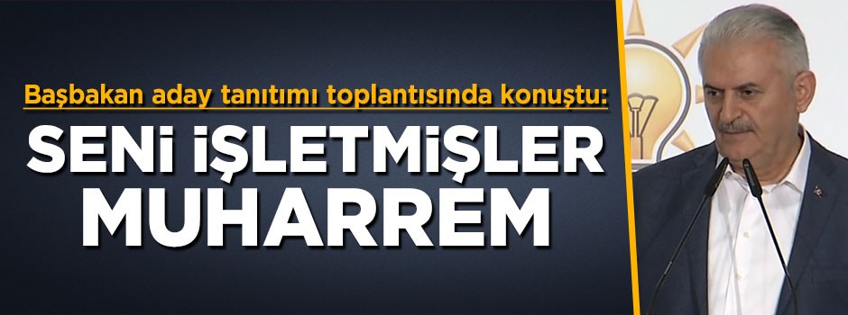 Başbakan Yıldırım'dan Muharrem İnce'ye cevap: Seni işletmişler
