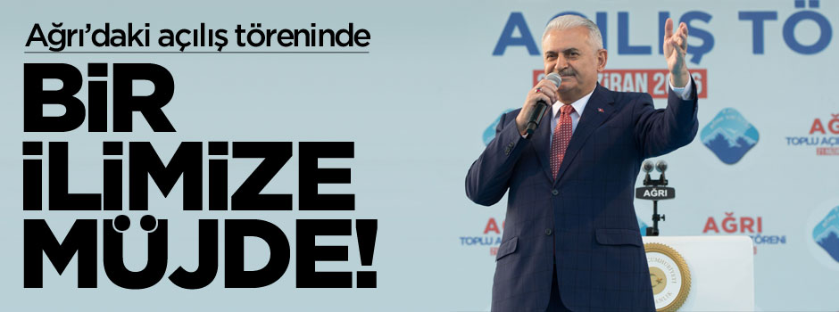 Başbakan Yıldırım'dan o şehre müjde!