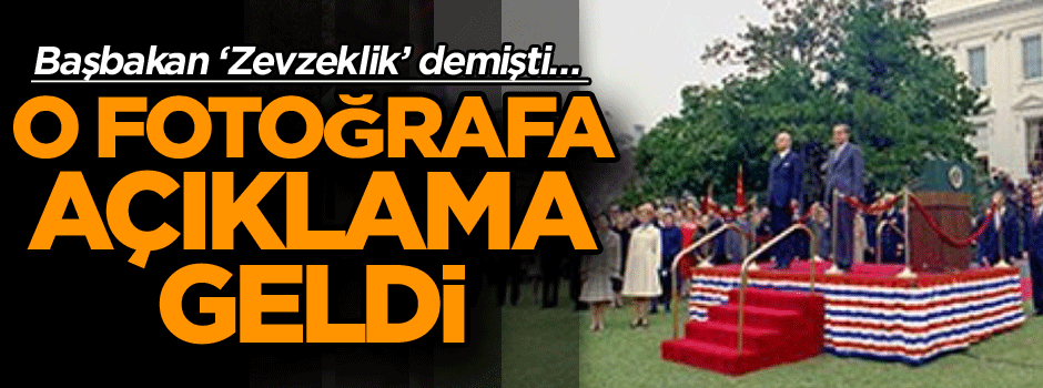 Başbakan ‘Zevzeklik’ demişti… Tartışılan fotoğrafa açıklama geldi