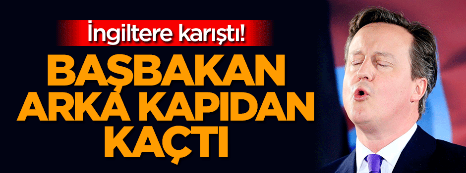 Başbakan zor kaçtı!