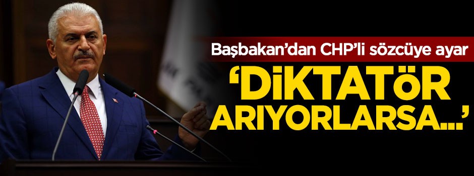 Başbakan'dan CHP'li sözcüye tokat gibi cevap