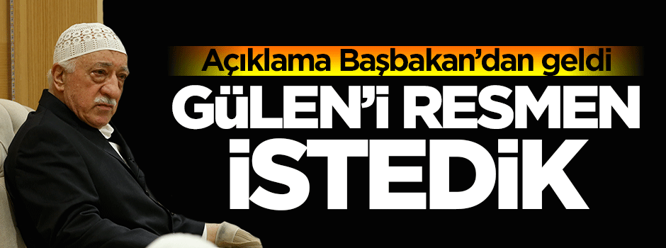 Başbakan'dan flaş Gülen açıklaması