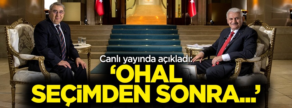 Başbakan'dan önemli OHAL ve af açıklaması