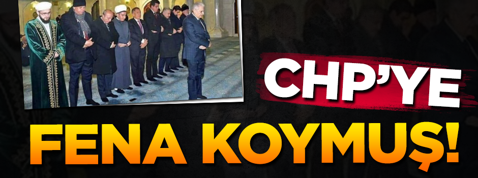 Başbakan'ın namaz kılması CHP'nin diline dolandı!