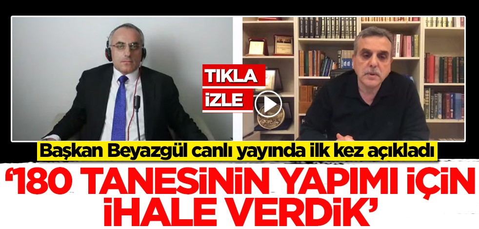 Başkan Beyazgül canlı yayında ilk kez açıkladı! '180 tanesinin yapımı için ihale verdik'