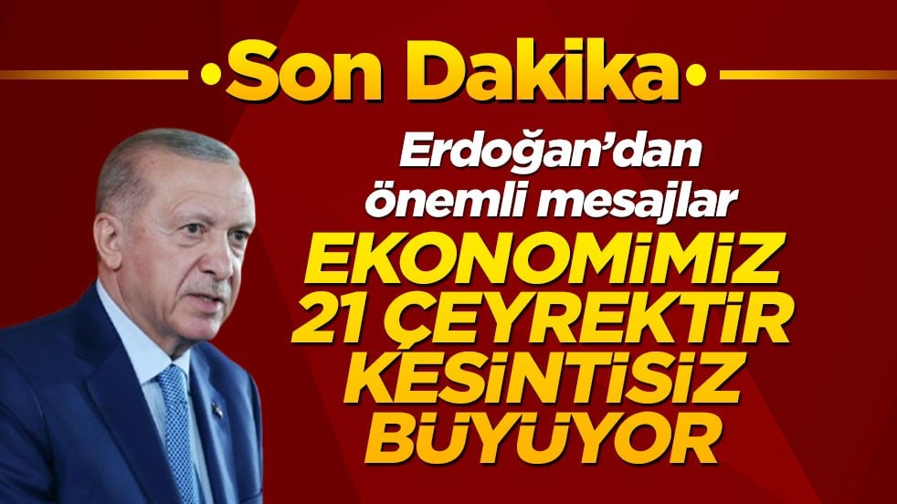 Başkan Erdoğan, açıklamalarda bulunuyor