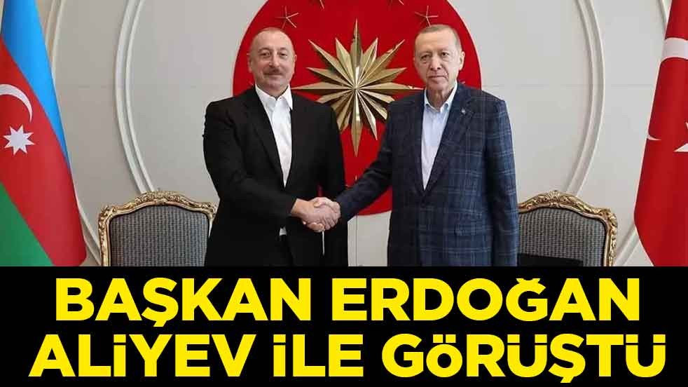 Başkan Erdoğan Aliyev ile görüştü