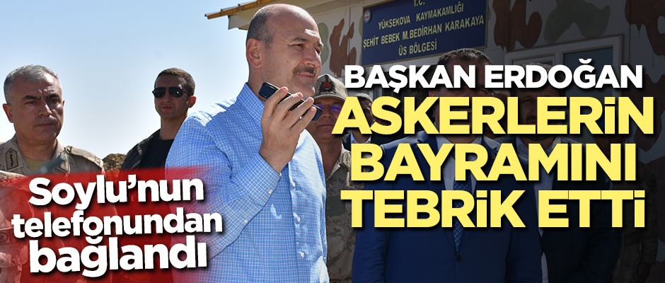 Başkan Erdoğan askerlerin bayramını tebrik etti