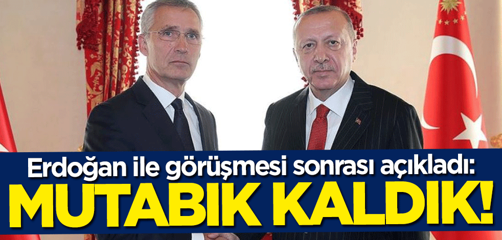 Başkan Erdoğan ile görüşmesi sonrası açıkladı: Mutabık kaldık