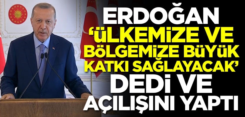 Başkan Erdoğan Kars Barajı'nın açılışını gerçekleştirdi