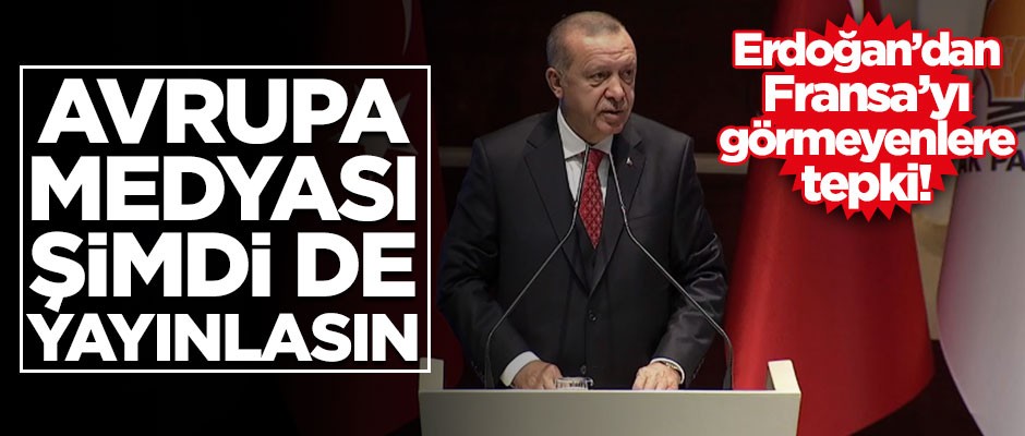 Cumhurbaşkanı Erdoğan'dan Avrupa medyasına tepki!
