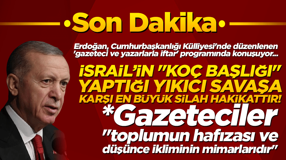 Başkan Erdoğan konuşuyor!