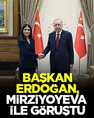 Başkan Erdoğan, Mirziyoyeva ile görüştü