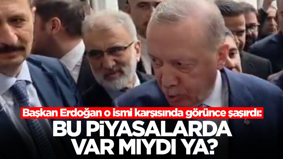 Başkan Erdoğan o ismi karşısında görünce şaşırdı: Bu piyasalarda var mıydı ya