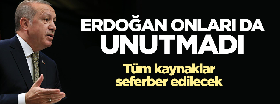 Cumhurbaşkanı Erdoğan şehit yakınlarını ve gazileri unutmadı!