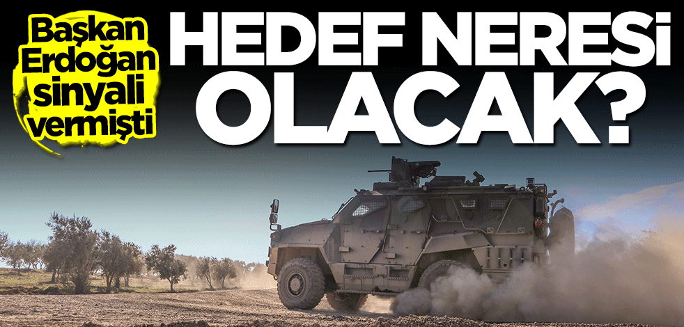 Başkan Erdoğan sinyali vermişti... Operasyonun hedefi neresi olacak?