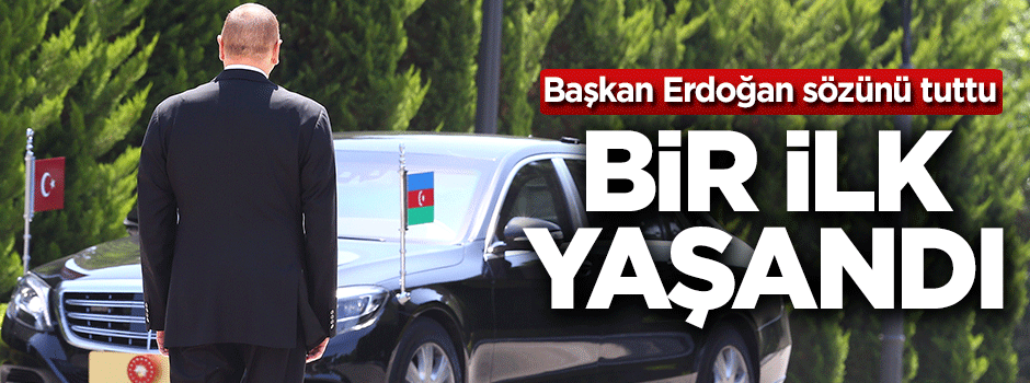 Başkan Erdoğan sözünü tuttu! Bir ilk yaşandı
