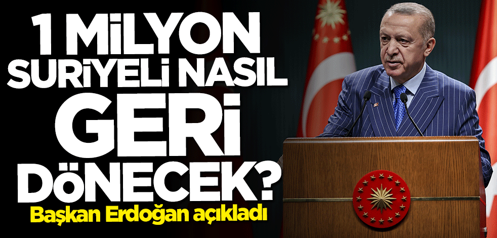 Başkan Erdoğan tek tek açıkladı... Bir milyon Suriyeli nasıl geri dönecek?