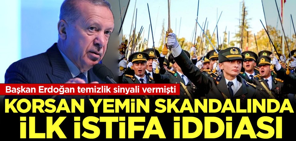 Başkan Erdoğan temizlik sinyali vermişti: Korsan yemin skandalında ilk istifa iddiası!