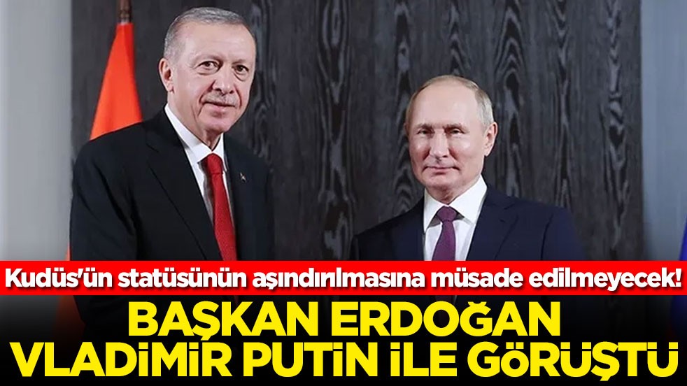Başkan Erdoğan, Vladimir Putin ile görüştü
