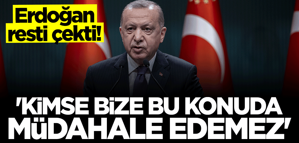 Başkan Erdoğan'dan ABD'ye "S-400" resti: Kimse bize müdahale edemez