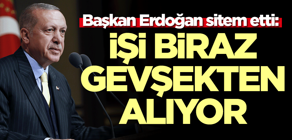 Başkan Erdoğan'dan Almanya'ya sitem: İşi biraz gevşekten alıyorlar