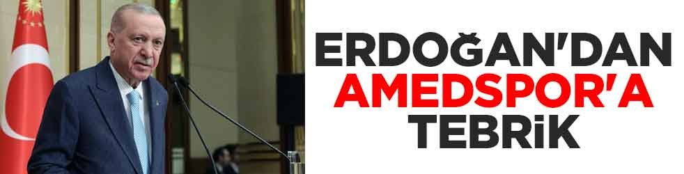 Erdoğan'dan Amedspor'a tebrik
