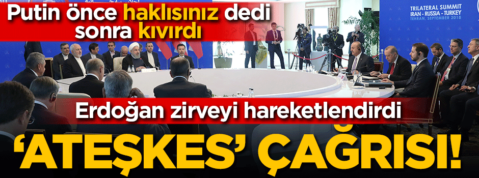 Başkan Erdoğan'dan 'ateşkes' çağrısı!