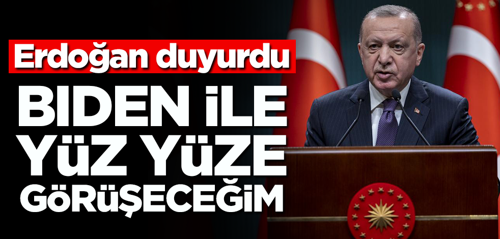Başkan Erdoğan'dan Biden açıklaması