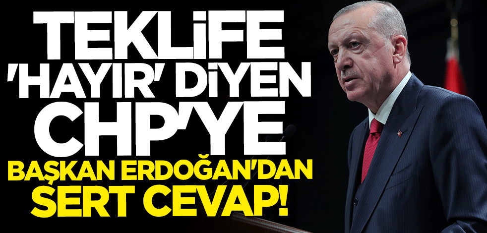 Başkan Erdoğan'dan CHP'ye sert tepki: Bunlar yalancı